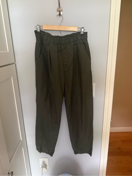Sanctuary Pants - Sanctuary Olive Green Relaxed Elastic Waist Chinos
